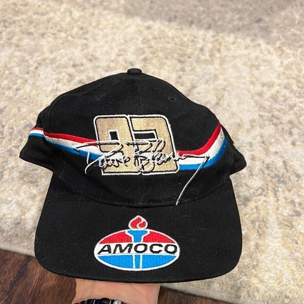 NASCAR Hat Dave Blaney #93 Amoco Ultimate Snapback Trucker Cap VTG